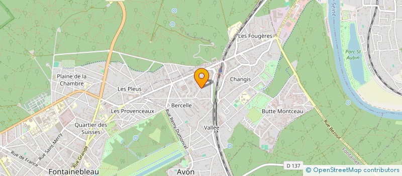 localisation de l'entreprise SCI BLEAU  AVON