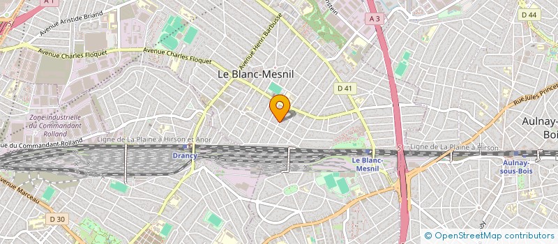 localisation de l'entreprise SCI BLEDEA à LE BLANC-MESNIL