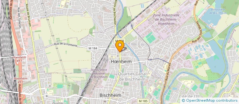 localisation de l'entreprise SCI BLEICHER  HNHEIM