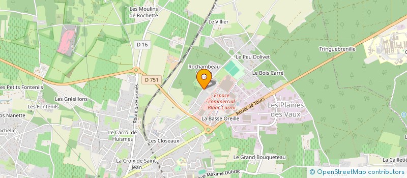 localisation de l'entreprise SCI BLEMS  CHINON