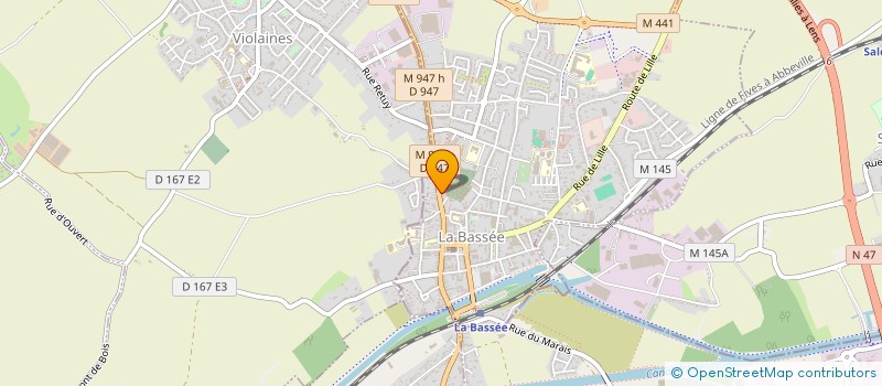 localisation de l'entreprise SCI BLERIOT à LA BASSEE