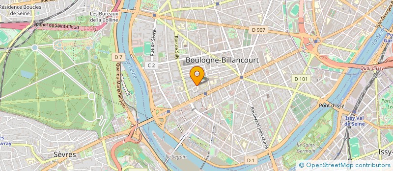 localisation de l'entreprise SCI BLERIOT SILLY à BOULOGNE-BILLANCOURT