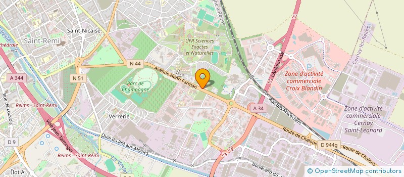 localisation de l'entreprise SCI BLESMOISE  REIMS