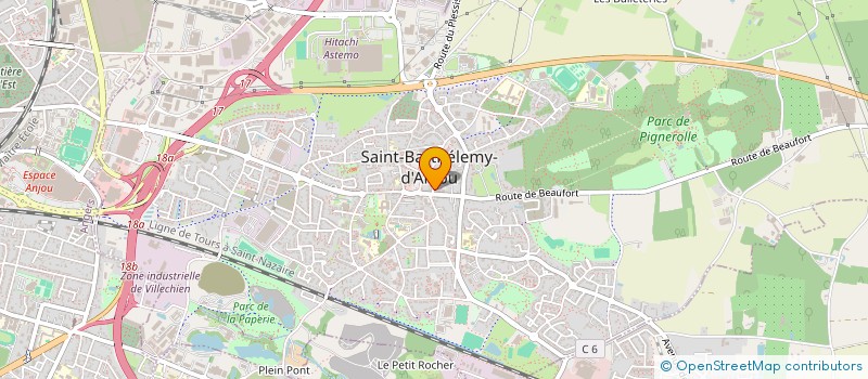 localisation de l'entreprise SCI BLET - DALMIERES  SAINT-BARTHELEMY-D'ANJOU