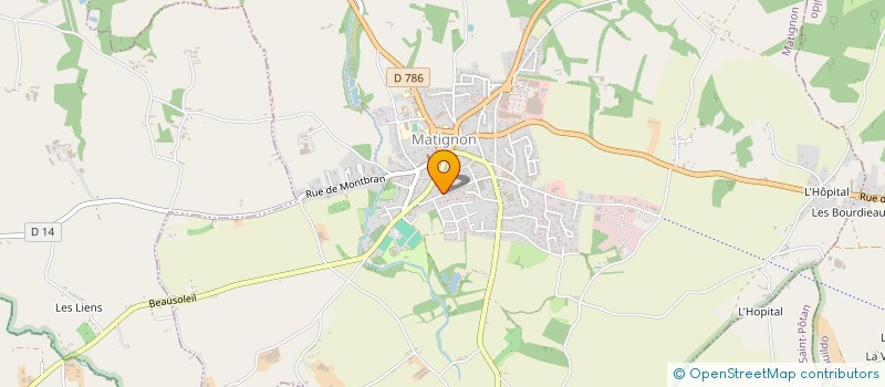 localisation de l'entreprise SCI BLEU AGAPANTHE  MATIGNON