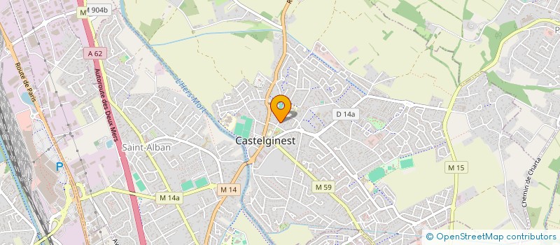 localisation de l'entreprise SCI BLEU AZUR  CASTELGINEST