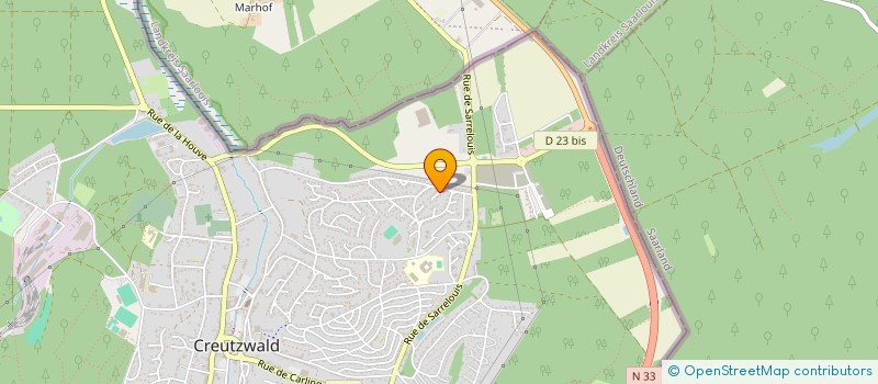 localisation de l'entreprise SCI BLEU AZUR  CREUTZWALD