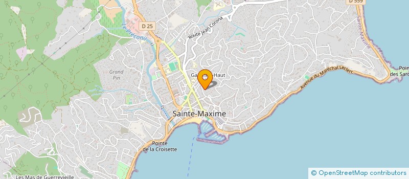 localisation de l'entreprise SCI BLEU AZUR à SAINTE-MAXIME