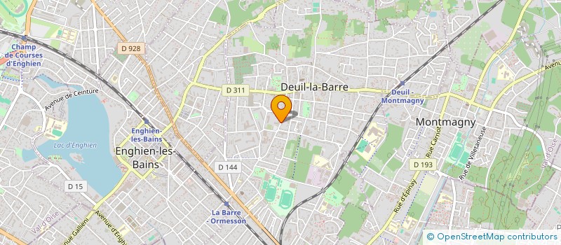 localisation de l'entreprise SCI BLEU AZUR  DEUIL-LA-BARRE