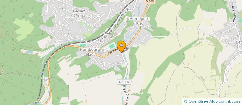 localisation de l'entreprise SCI BLEU CIEL  HOMBOURG-HAUT