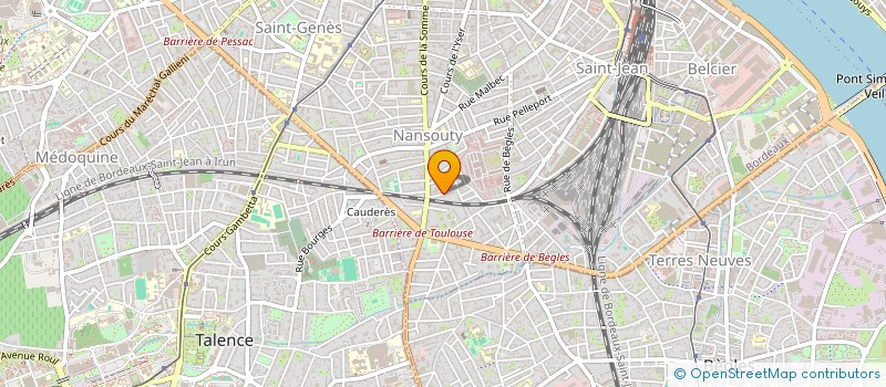 localisation de l'entreprise SCI BLEU CIEL  BORDEAUX