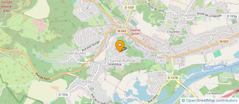 localisation de l'entreprise SCI BLEU D'ARC EN CIEL  SAINTE-RUFFINE