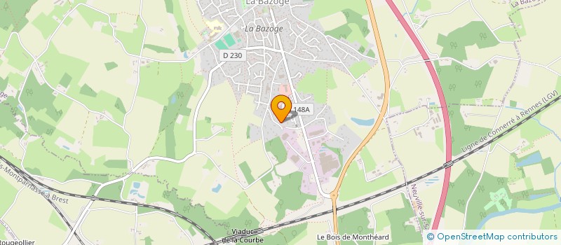 localisation de l'entreprise SCI BLEU EMERAUDE  LA BAZOGE