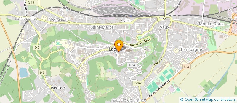 localisation de l'entreprise SCI BLEU IMPERIAL II à LAON