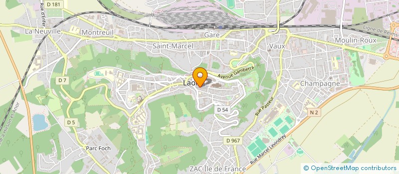 localisation de l'entreprise SCI BLEU IMPERIAL VII à LAON