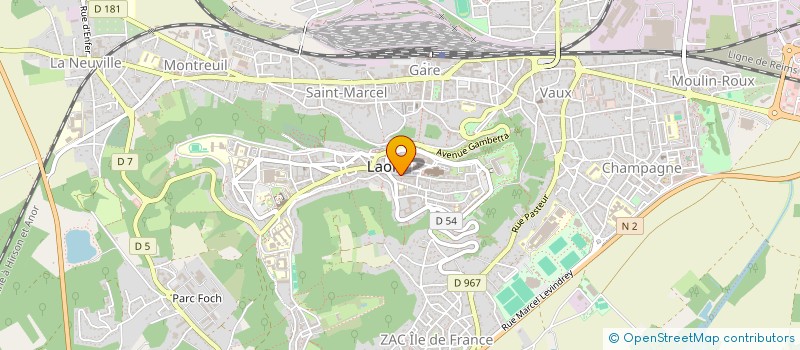 localisation de l'entreprise SCI BLEU IMPERIAL VIII à LAON