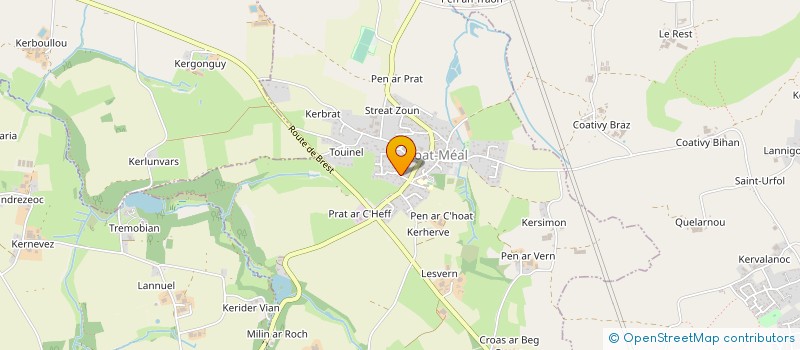 localisation de l'entreprise SCI BLEU IROISE  SAINT-URBAIN