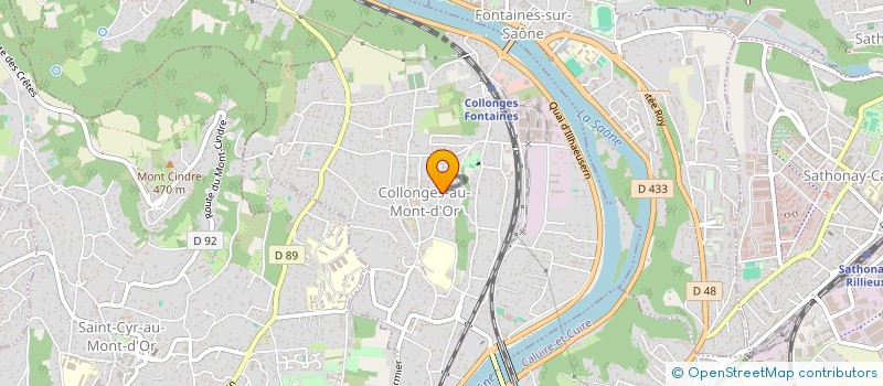 localisation de l'entreprise SCI BLEU LAVANDE  COLLONGES-AU-MONT-D'OR