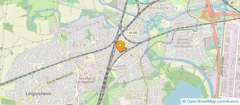 localisation de l'entreprise SCI BLEU LAYETTE  STRASBOURG