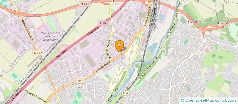 localisation de l'entreprise SCI BLEU LAYETTE  POITIERS