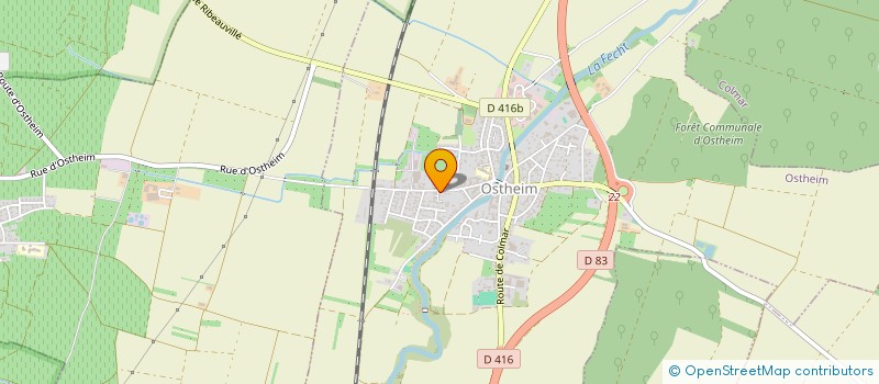 localisation de l'entreprise SCI BLEU LOSANGE  OSTHEIM