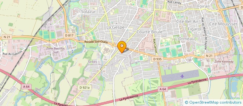 localisation de l'entreprise SCI BLEU MARINE  TARBES