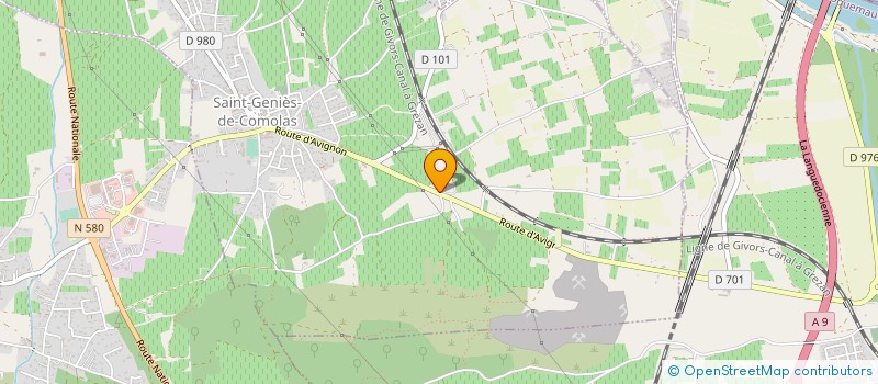 localisation de l'entreprise SCI BLEU MECANO  SAINT-GENIES-DE-COMOLAS