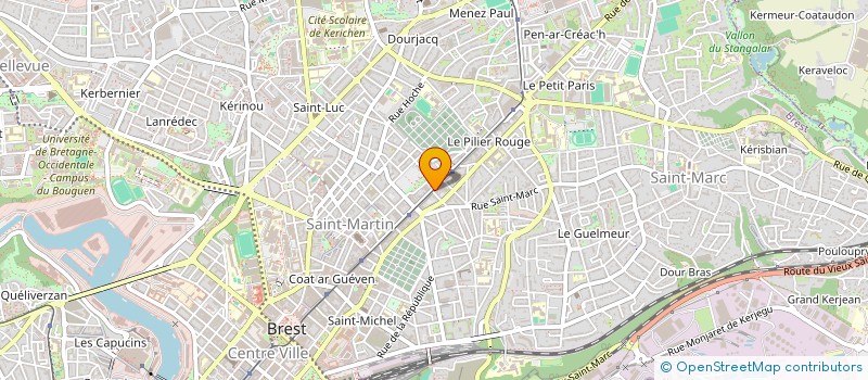 localisation de l'entreprise SCI BLEU OCEAN  BREST