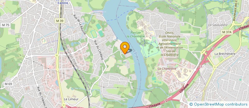 localisation de l'entreprise SCI BLEU OUTREMER  CHAPELLE-SUR-ERDRE (LA)