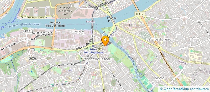 localisation de l'entreprise SCI BLEU PALE  REZE