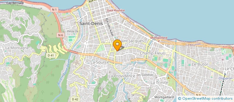 localisation de l'entreprise SCI BLEU TROPIQUE à SAINT-DENIS
