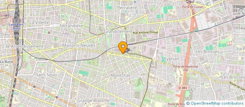 localisation de l'entreprise SCI BLEU VERT  LYON