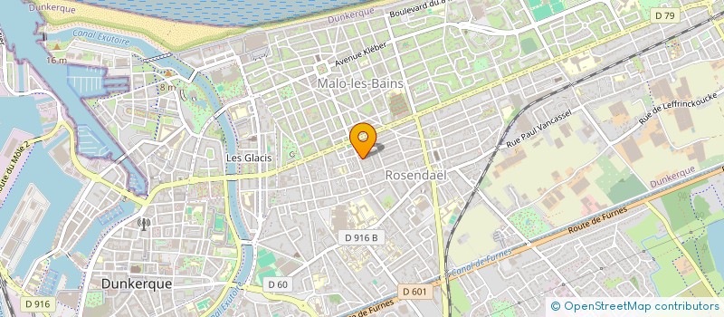 localisation de l'entreprise SCI BLEU-VERT à DUNKERQUE