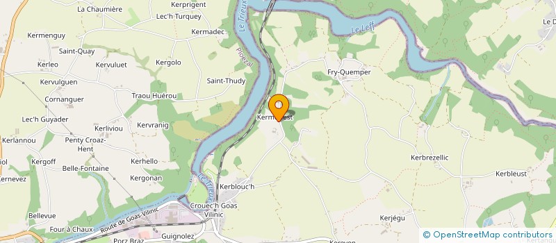 localisation de l'entreprise SCI BLEU VIOLET  QUEMPER-GUEZENNEC