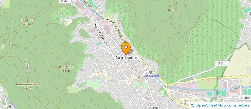 localisation de l'entreprise SCI BLEUCITRON  GUEBWILLER