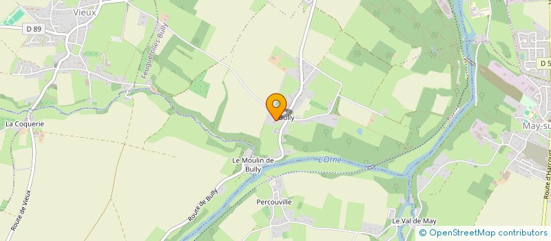 localisation de l'entreprise SCI BLEUE  FEUGUEROLLES-BULLY