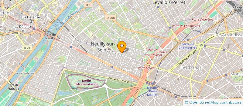 localisation de l'entreprise SCI BLEUE à NEUILLY-SUR-SEINE