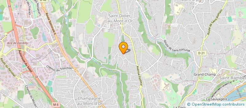 localisation de l'entreprise SCI BLEUE  SAINT-DIDIER-AU-MONT-D OR