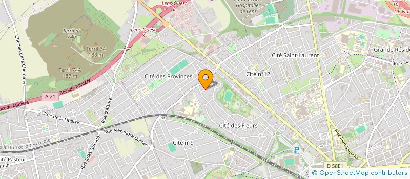 localisation de l'entreprise SCI BLEUE MARINE  LENS