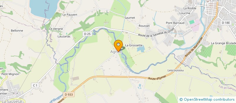 localisation de l'entreprise SCI BLEUE MARINE  AGNAC