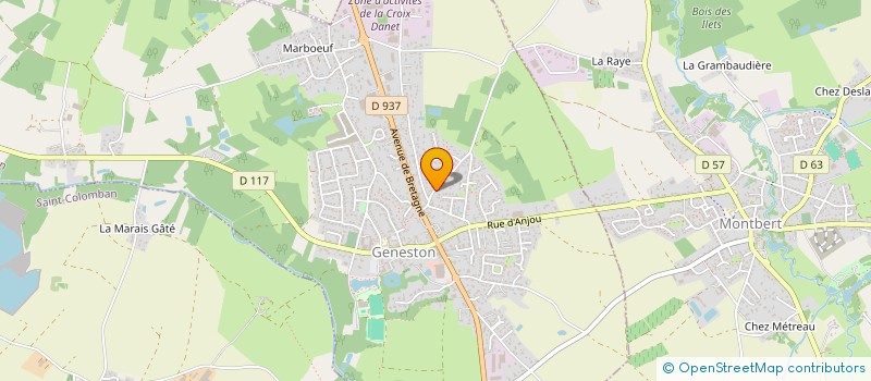 localisation de l'entreprise SCI BLEUET  GENESTON