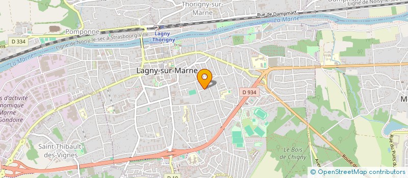 localisation de l'entreprise SCI BLEUETS  LAGNY-SUR-MARNE