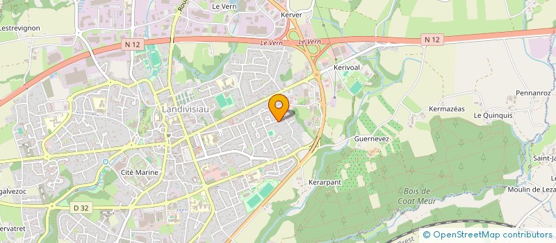 localisation de l'entreprise SCI BLEUMAR 2  LANDIVISIAU