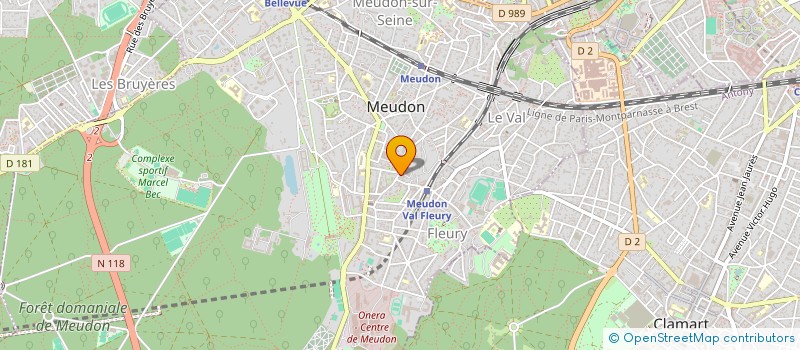 localisation de l'entreprise SCI BLEURY à MEUDON