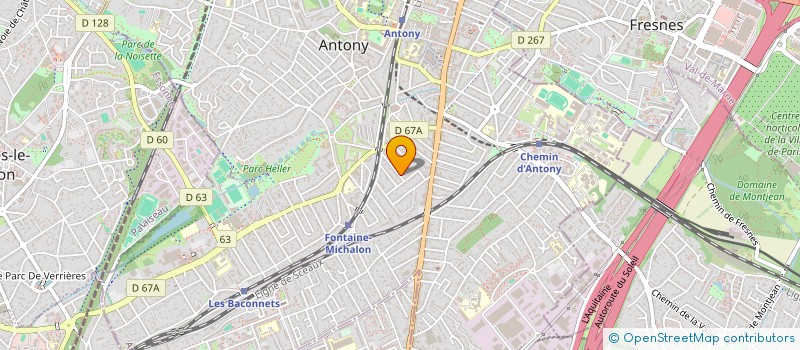 localisation de l'entreprise SCI BLEUVERT à ANTONY