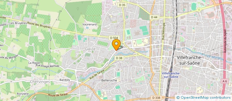 localisation de l'entreprise SCI BLEZAT-LACENAS  GLEIZE