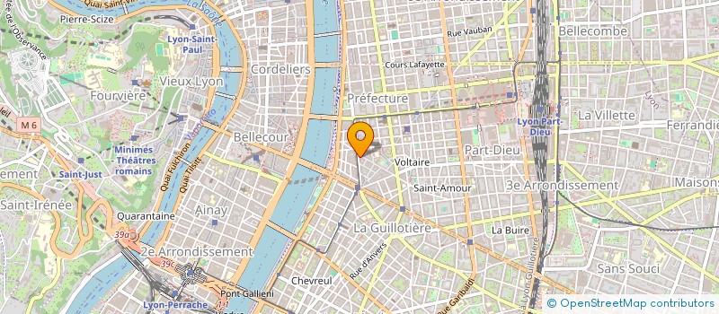 localisation de l'entreprise SCI BLG  LYON