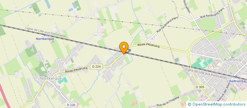 localisation de l'entreprise SCI BLGR  NORTKERQUE