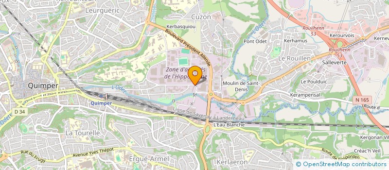 localisation de l'entreprise SCI BLH  QUIMPER