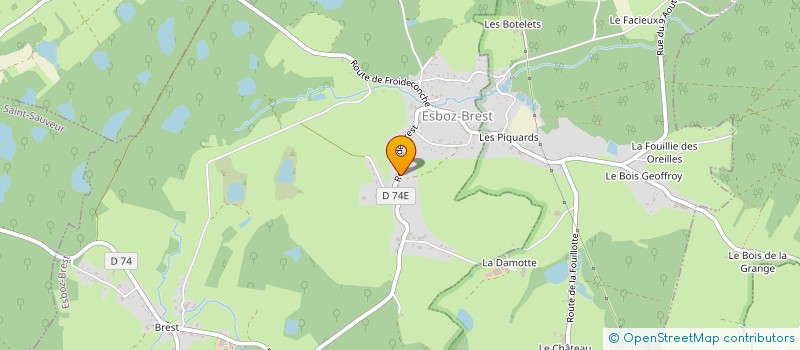 localisation de l'entreprise SCI BLH  ESBOZ-BREST